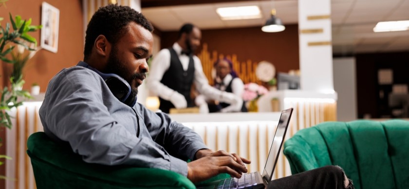 Guest WiFi splash page message example